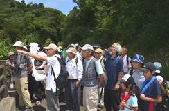 津久井湖方面の地形と地質の説明 